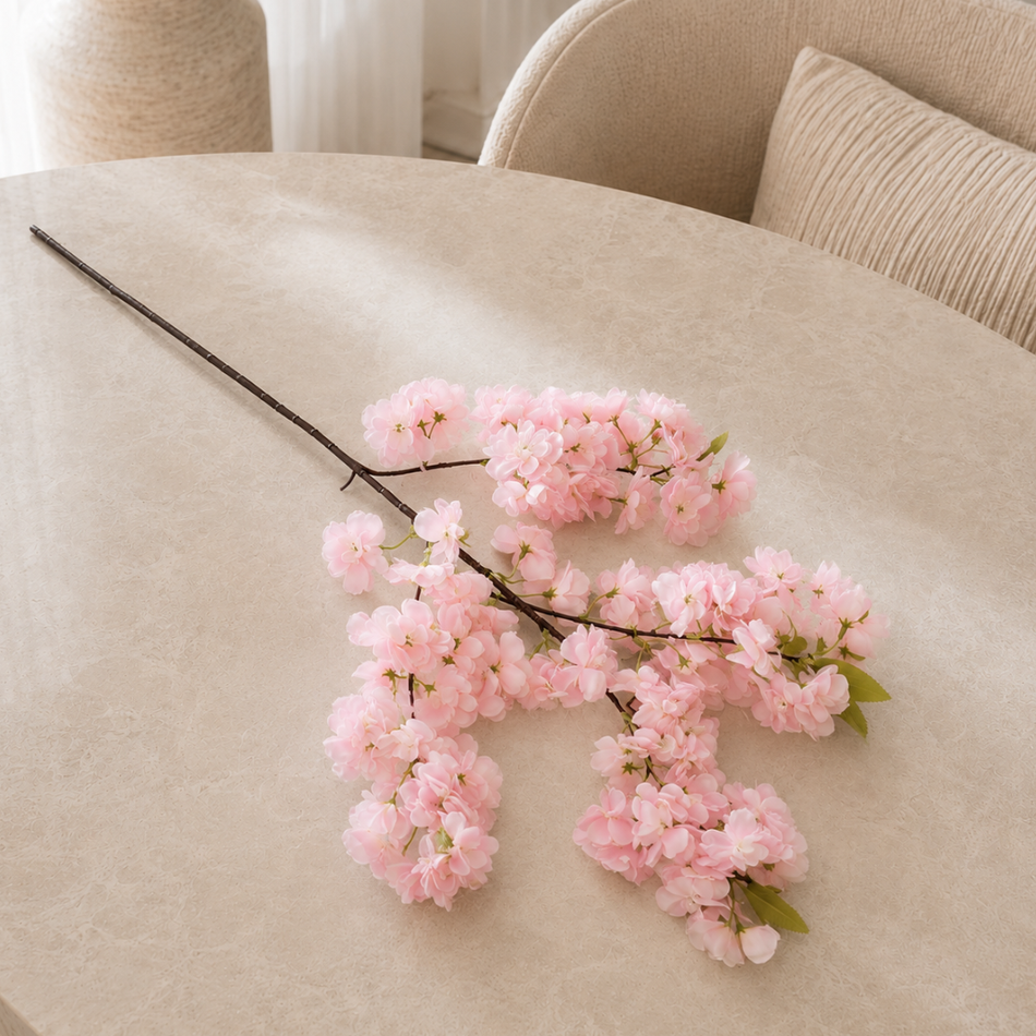 Faux Cherry Blossom branch 100cm – Artificial Blossom Stem