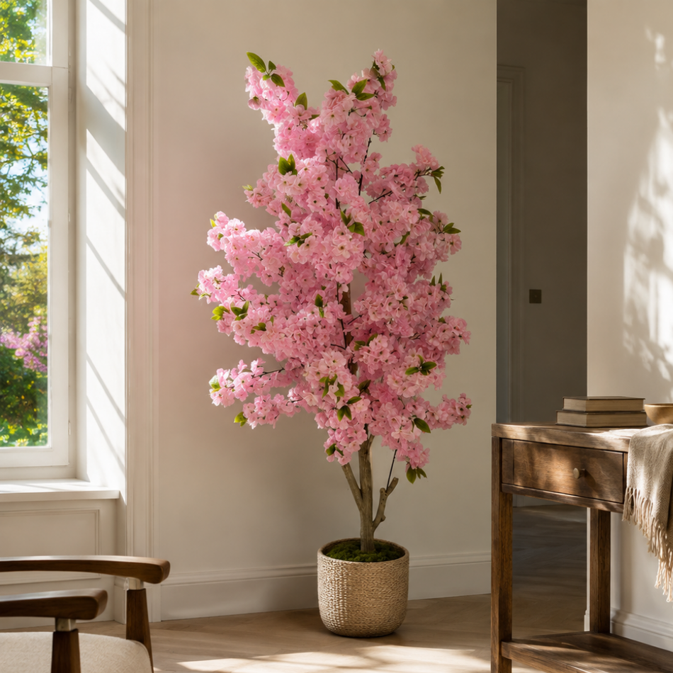 Artificial Cherry Blossom Tree 180cm Light Pink