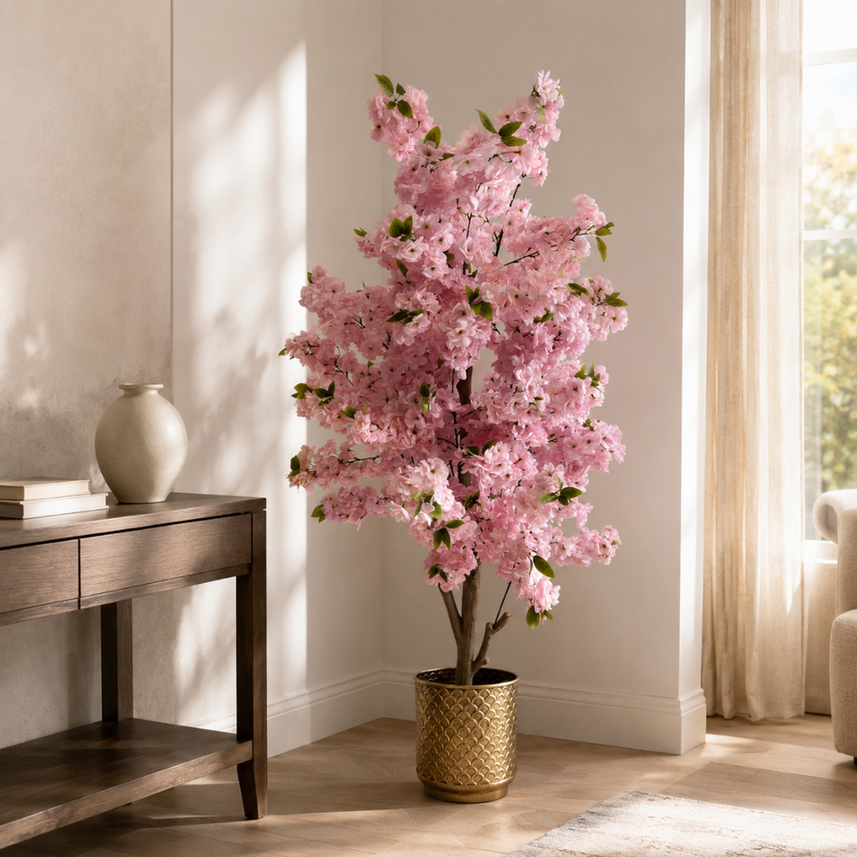 Artificial Cherry Blossom Tree 180cm Light Pink