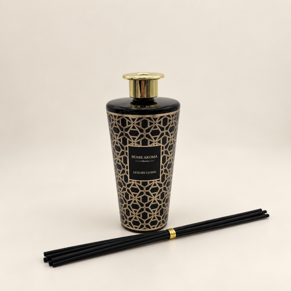 Black and Gold Geometric Reed Diffuser 1000ml