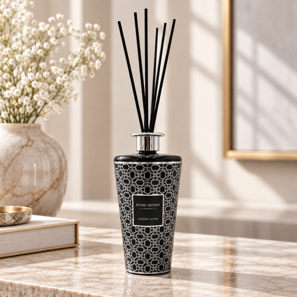 Black and Silver Geometric Reed Diffuser 1000ml