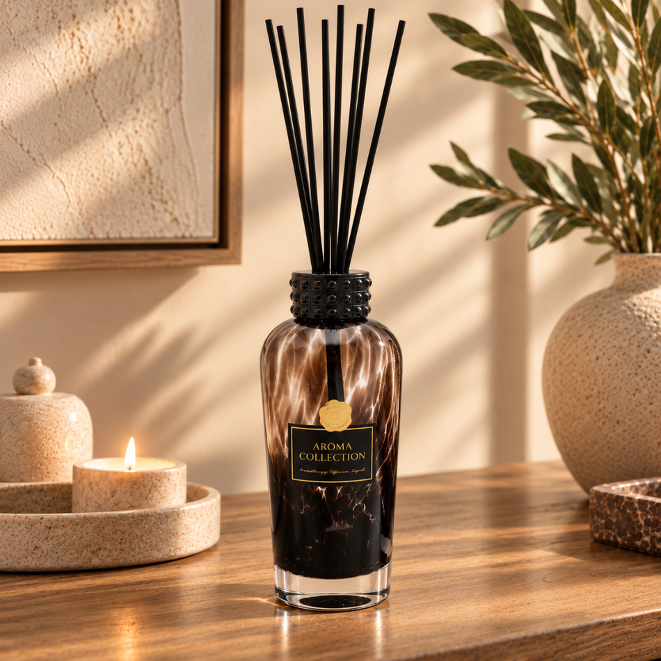 Champagne Reed Diffuser 1000ml Brown Tortoiseshell Glass
