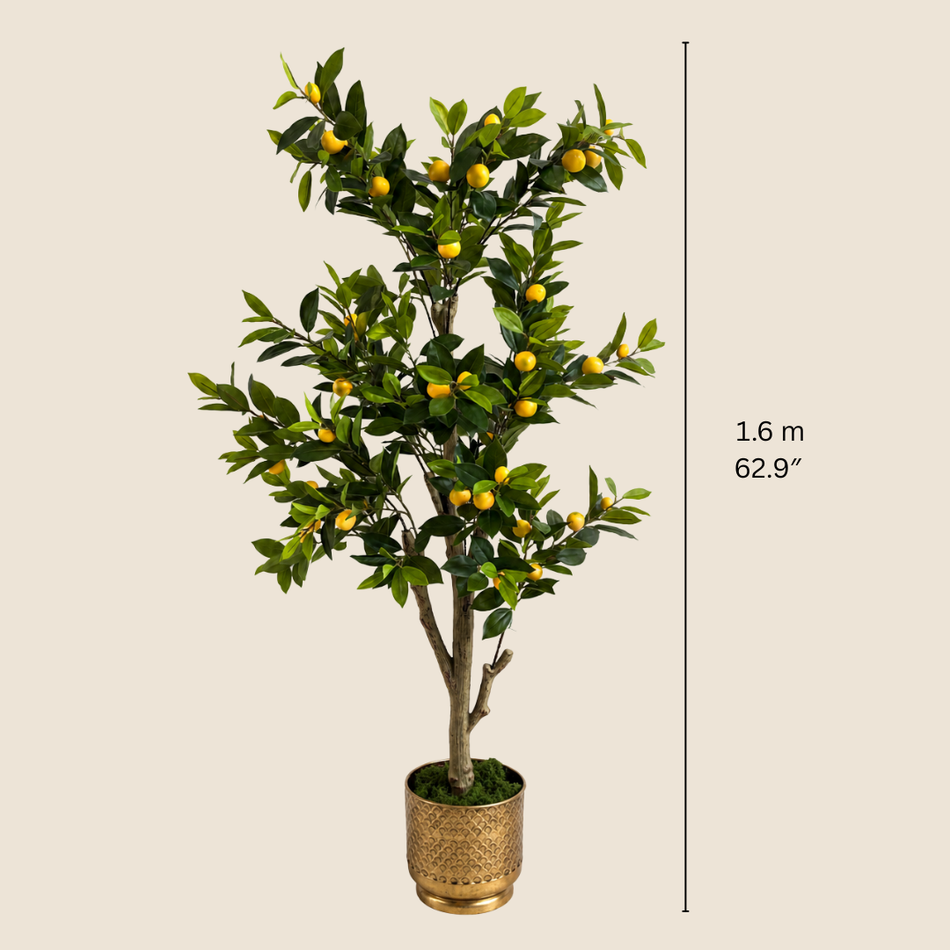 Faux Lemon Tree 175cm – Tall Artificial Plant