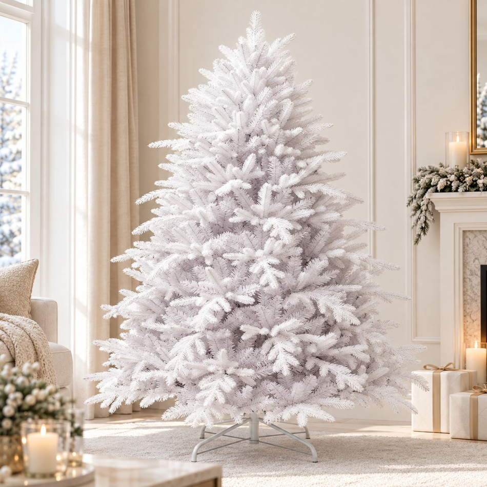 White Artificial Christmas Tree 7ft (2.1m)