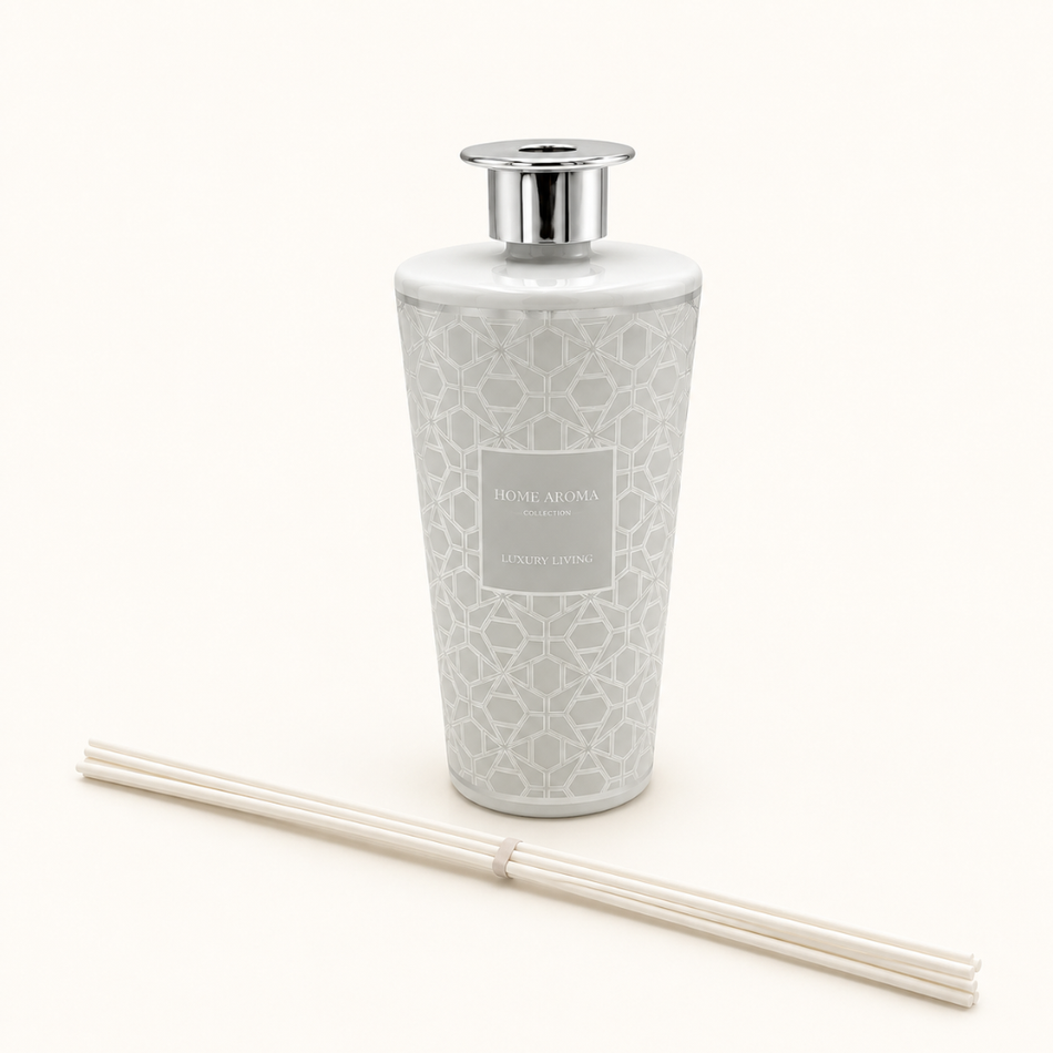 White and Silver Geometric Reed Diffuser 1000ml
