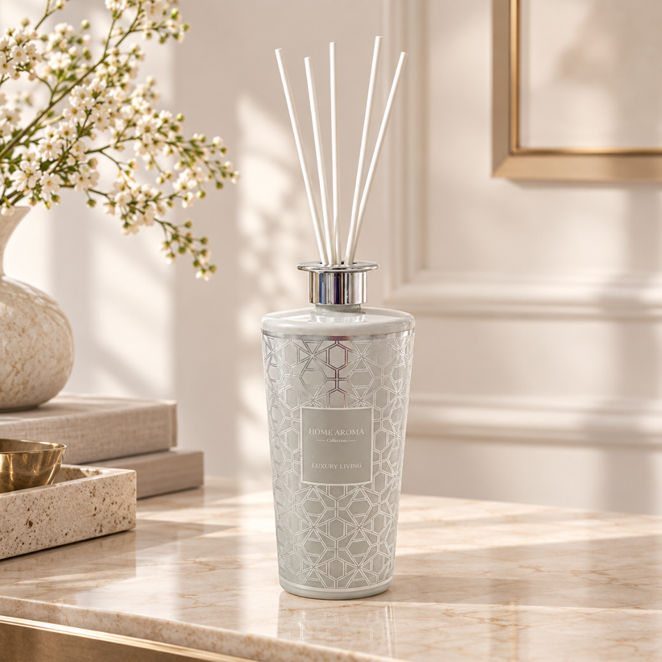 White and Silver Geometric Reed Diffuser 1000ml